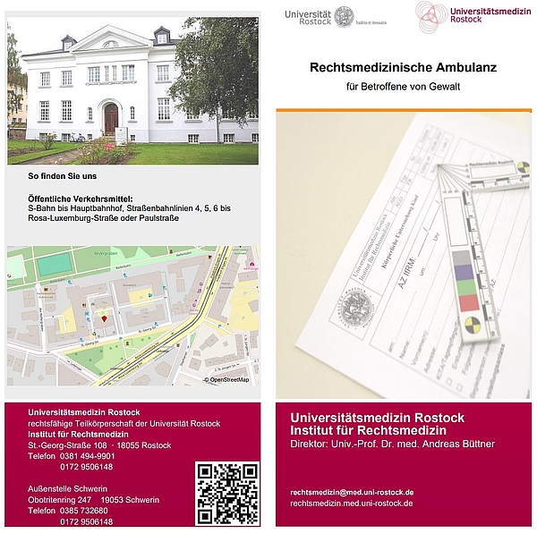 Bild des Gewaltopferambulanzflyers
